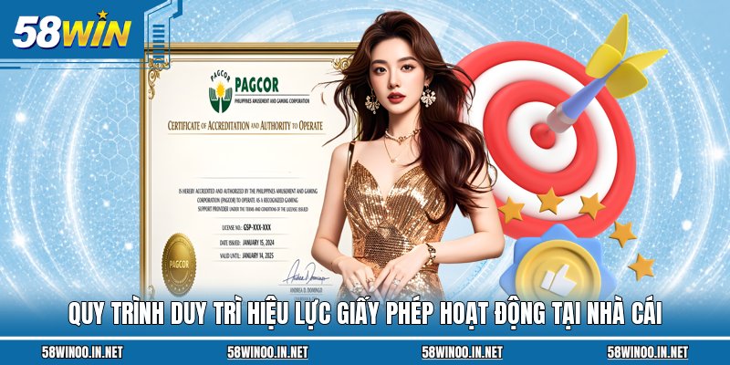 Quy trình duy trì hiệu lực giấy phép hoạt động tại nhà cái